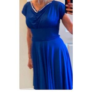 Holidays? Beautiful blue (ballroom) dress